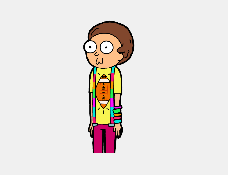 #30 Rainbow Shirt Morty